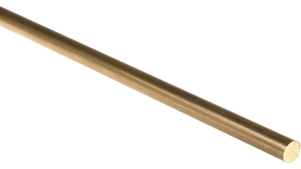 RS PRO Brass Rod 12mm Diameter, 500mm L