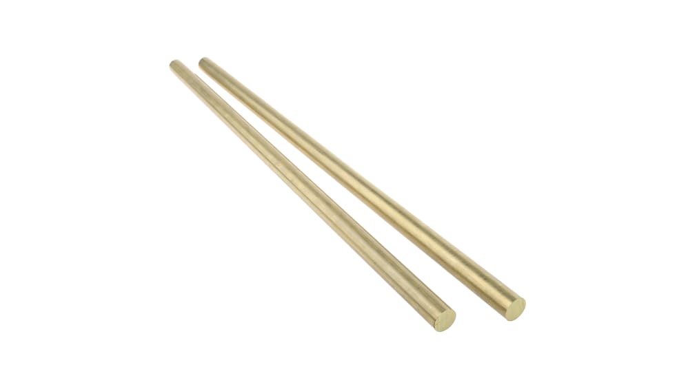 RS PRO Brass Rod 18mm Diameter, 500mm L