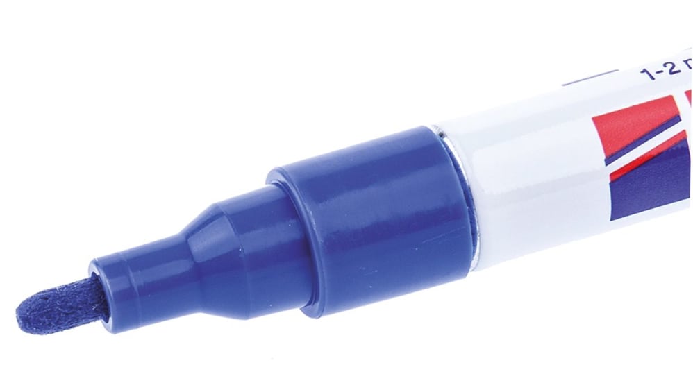 Edding 油性マーカー 青 Fine 2 mm, 751-003 ガラス, プラスチック