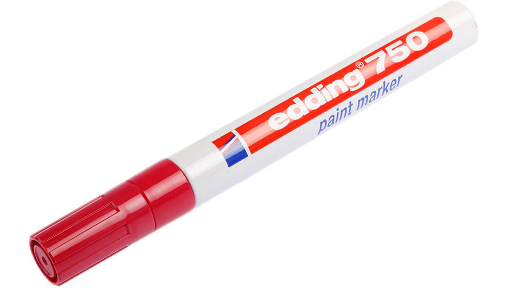 Edding Red 2 → 4mm Medium Tip Paint Marker Pen for use with