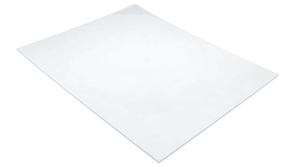 RS PRO Clear Clear Plastic Sheet, 500mm x 400mm x 5mm