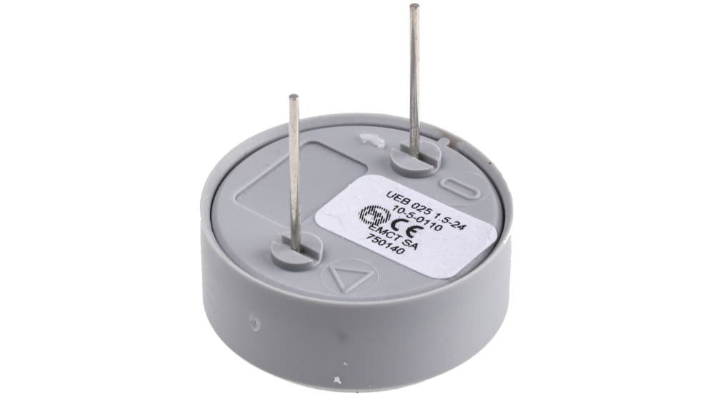 UEB 025/1.5-24V | EMCT 連続 圧電ブザー, 3.738kHz, 95dB UEB 025/1.5-24V | EMCT 連続 圧電ブザー, 3.738kHz, 95dB