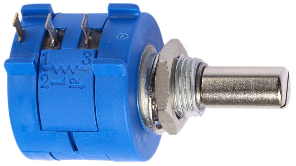 PENGLIN 2 Stück Präzisionspotentiometer 3590S 2 103 10k Ohm Multi Turn Präzisions Präzisions Potentiometer mit Drehdrahtwicklung, einstellbarer 10 Ring Widerstands Zählrad Drehknopf