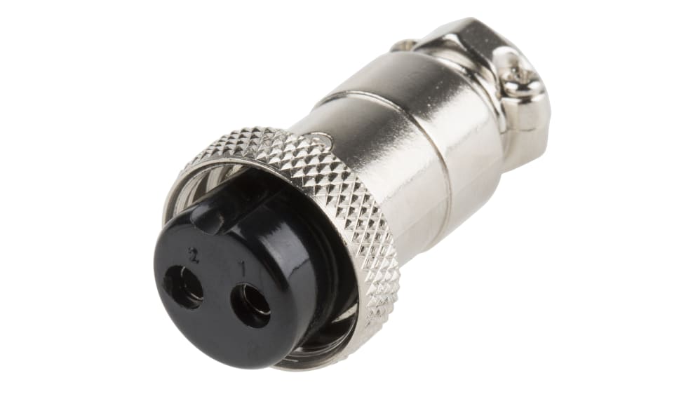 RS PRO メス 丸型コネクタ, 2極, Miniature プラグ, ケーブル ZC