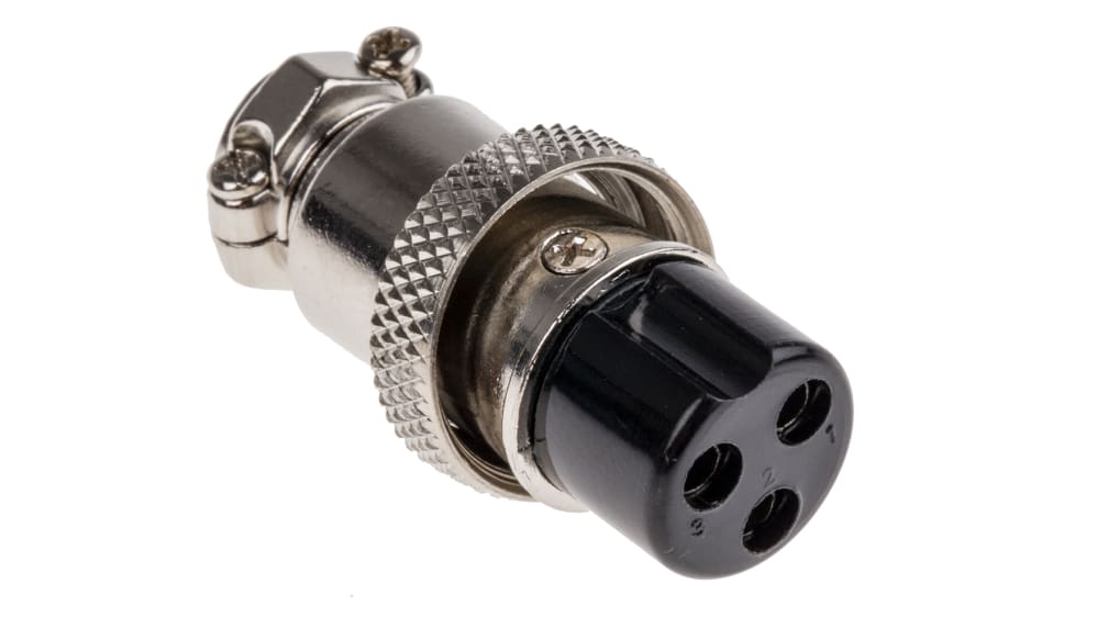 RS PRO メス 丸型コネクタ, 3極, ミニチュア, ケーブルマウント | RS