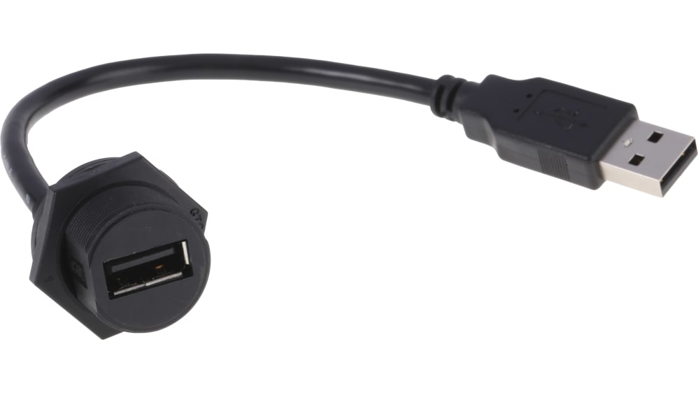 Connecteur USB Mini Femelle RS PRO, Montage panneau, Droit