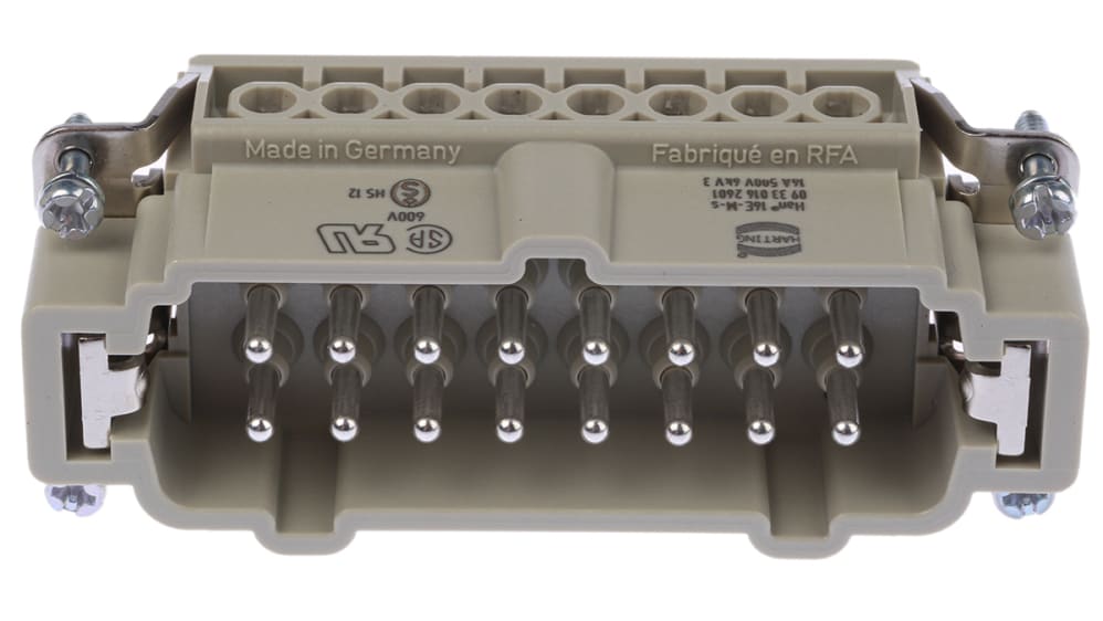 HARTING HAN Insert Receptacle, 10-Way, Crimp Style – 09 33 010 2702 Connector Component