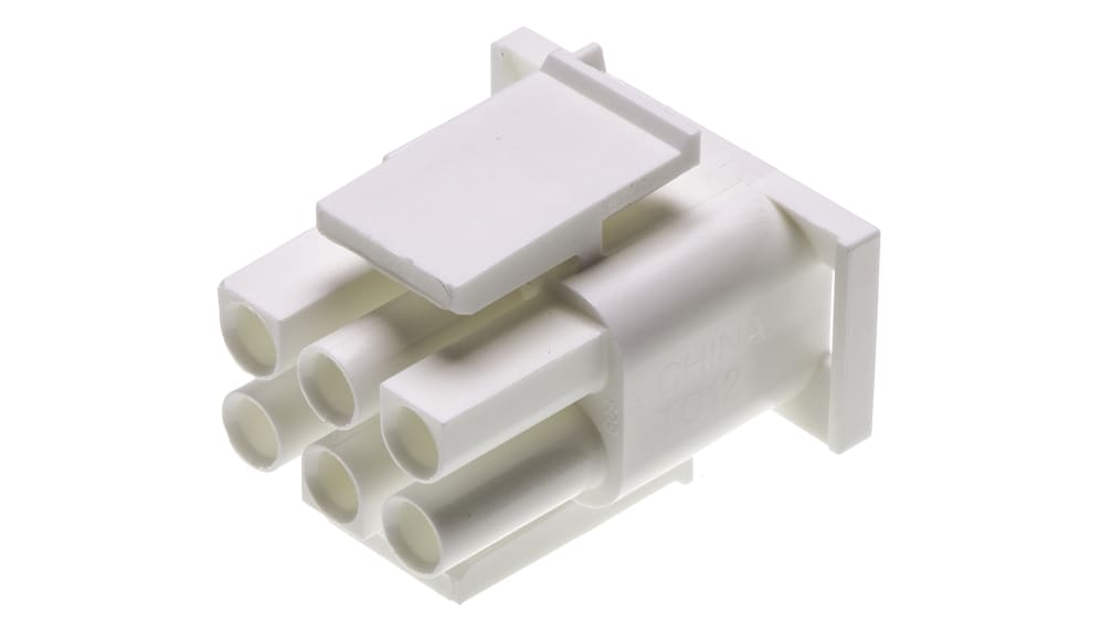 【ドラ居合】 TE Connectivity コネクタハウジング 6極 ピッチ：6.35mm 2列