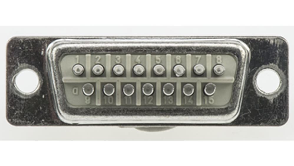 HARTING D-subコネクタ, 15極, メス, パネルマウント HARTING D-subコネクタ, 15極, メス, パネルマウント