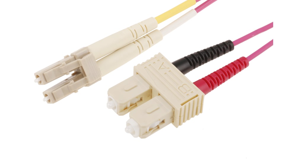 RS PRO 光ケーブル, LC - SC, マルチモード, 900μm, 10m, 低煙性