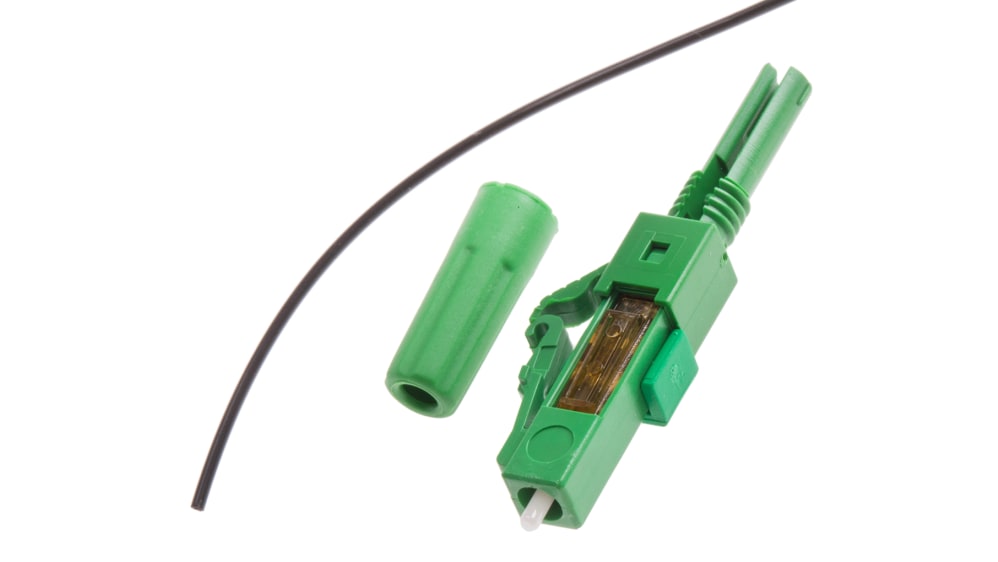 RS PRO, LC, LC, APC Single Mode Simplex Fibre Optic Connector 9