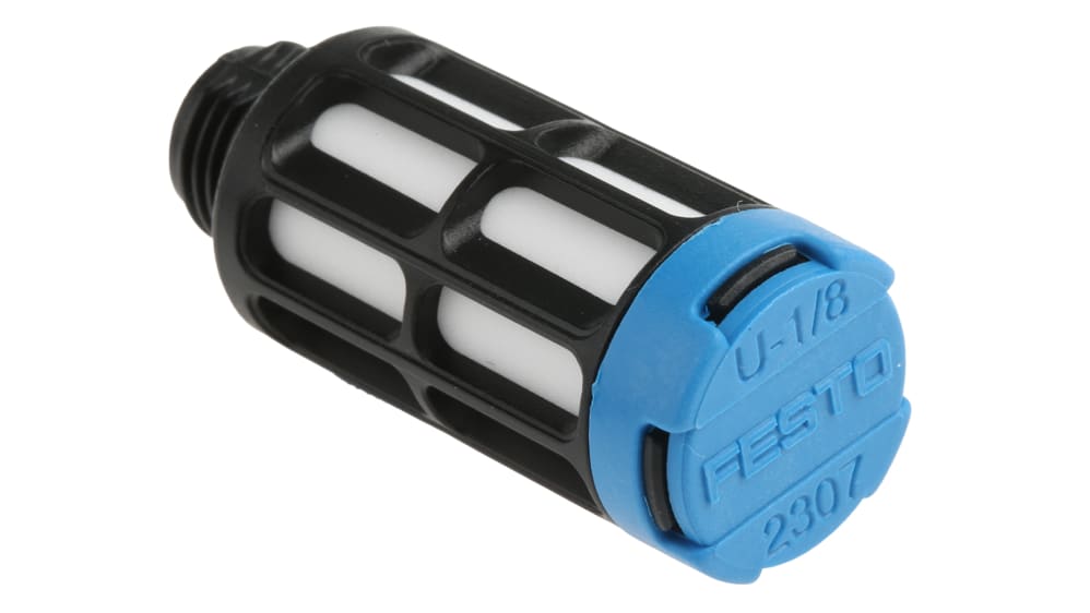 U-1/8 | Festo U PE 10bar Pneumatic Silencer, Threaded, G 1/8 U-1/8 | Festo U PE 10bar Pneumatic Silencer, Threaded, G 1/8