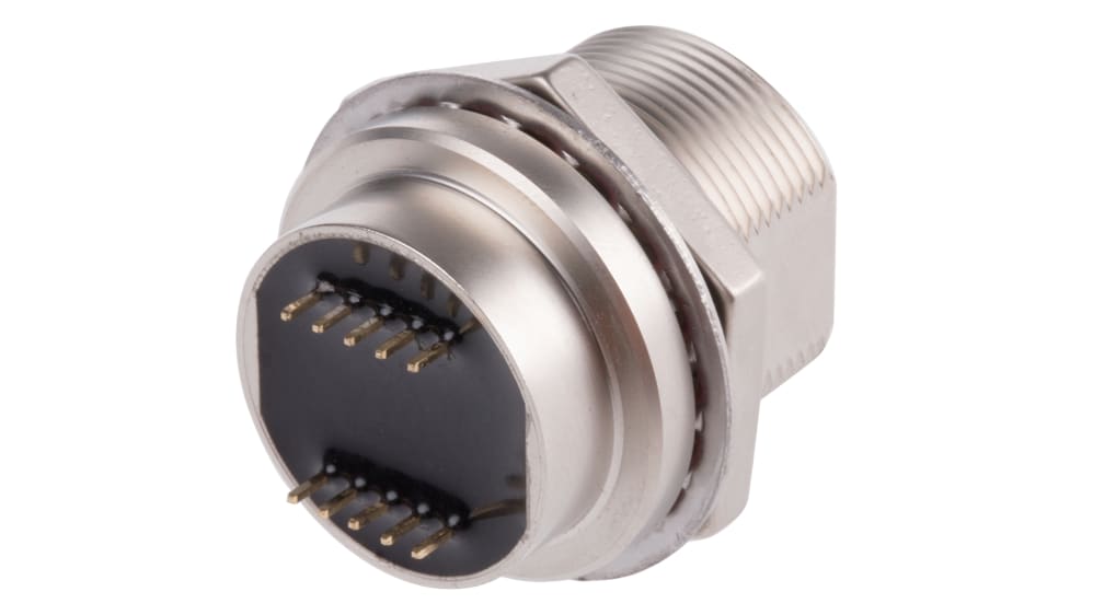 Conector USB RS PRO, Hembra, 2 puertos, Recta IP67, Montaje en Panel,  Versión 2.0, 1.5A