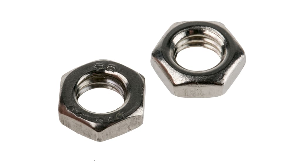 M5 Thin Hexagon Nuts (DIN 439) - A2 Stainless Steel: : Nuts