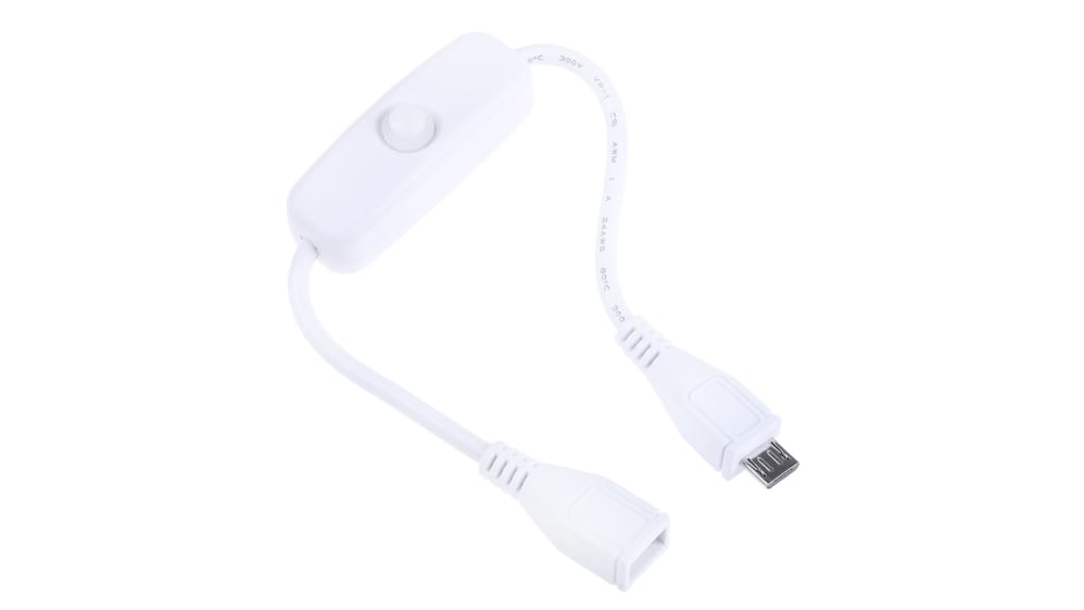 Câble de charge micro USB avec interrupteur ON/OFF pour Raspberry