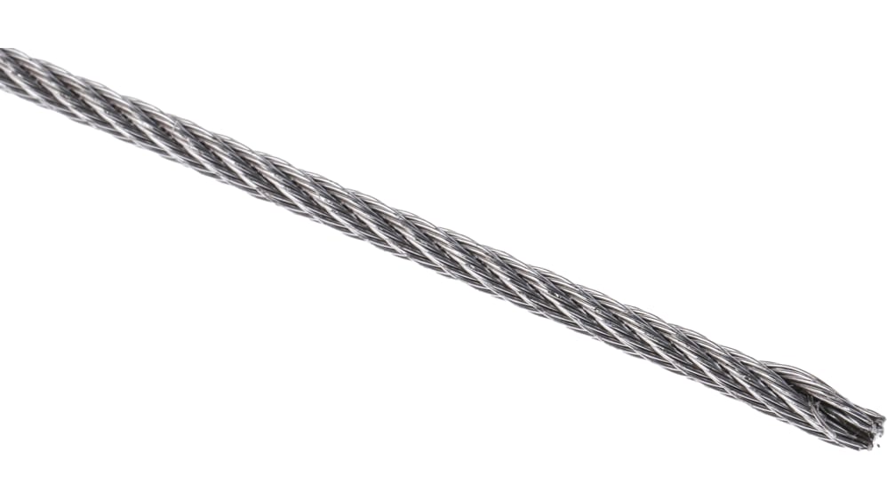 Câble métallique en Acier inoxydable, 2 mm x 100m, 46kg