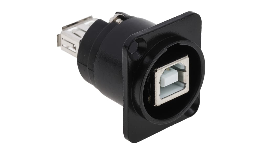 RS PRO Type-B to A, USB2.0 USBコネクタ, メス to メス, パネル