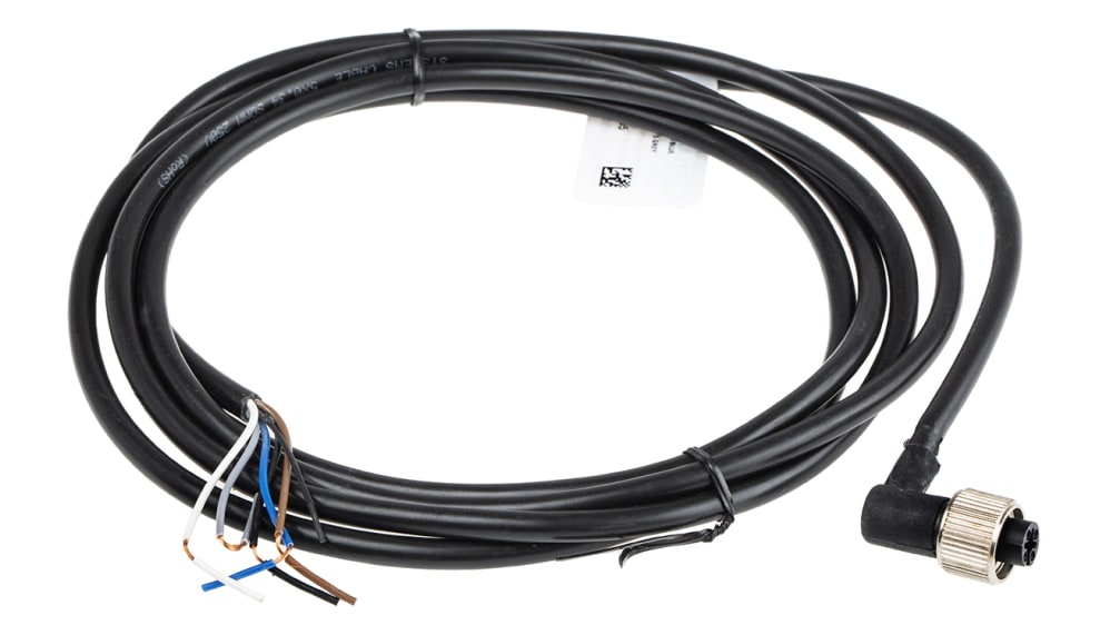 RS PRO, M12 → 未処理終端 センサアクチュエータケーブル, 5 ピン, 2m