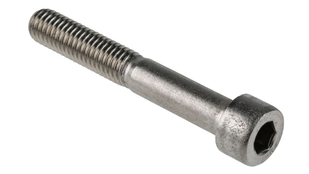 RS PRO, RS PRO Bright Zinc Plated Steel Hex Socket Cap Screw, DIN 912, M8  x 55mm, 124-7276