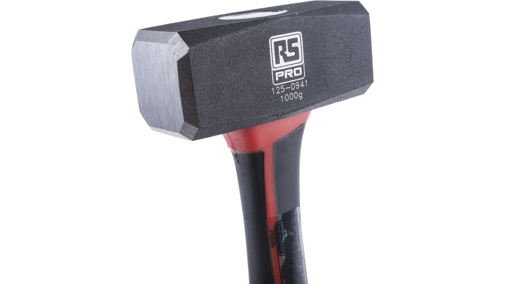 RS PRO Hammer, Klauenhammer aus Kohlenstoffstahl Stahl-Stiel