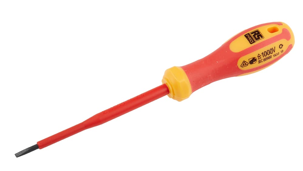 RS PRO Insulated, 100 mm Blade VDE/1000V Approved, 190 mm Overall | RS