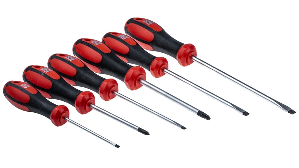 RS PRO F99-601 Phillips; Slotted Screwdriver Set, 6-Piece