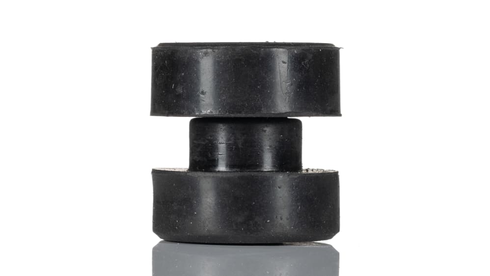 Produktbild von RS PRO Gummi-Vibrationsdämpfer M10 – 70x50mm, 60 Shore A, Für Motoren & Kompressoren