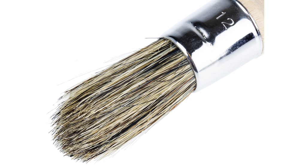 Cottam Thin 6.4mm Fibre Paint Brush with Round Bristles