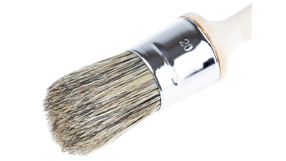 Cottam Thin 6.4mm Fibre Paint Brush with Round Bristles