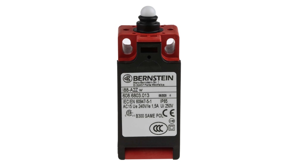 6086803013 | I88 Limit Switch With Plunger Actuator, Thermoplastic