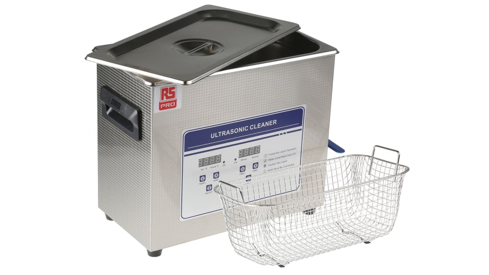 RS PRO Ultrasonic Cleaner, 200 W, 6.5L | RS