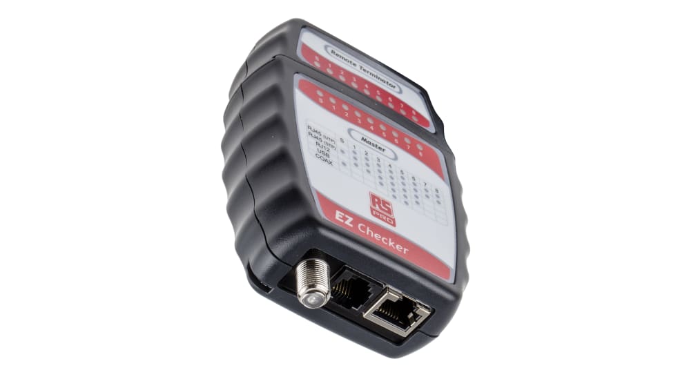 Testeur Câble Réseau 4-en-1 - RJ11, RJ45, USB, BNC - Portable Avec écran LED Et Sac De Transport