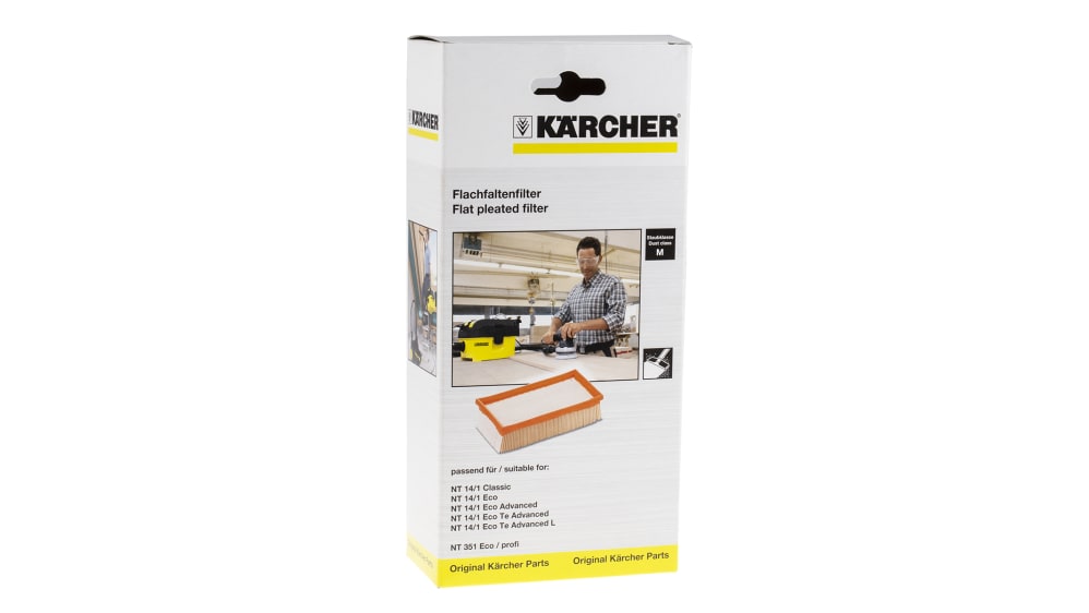 Filtre D'aspirateur Compatible Kärcher NT 14/1 Ap Te Advanced Et NT 14/1 Ap Advanced - Neuf Sous Blister