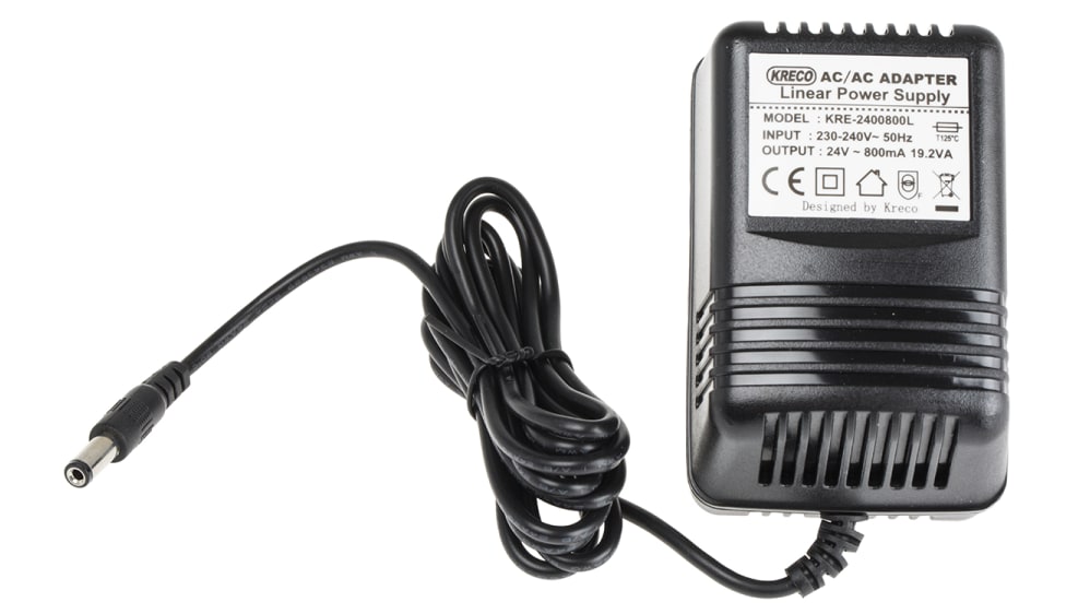 RS PRO Steckernetzteil AC/AC-Adapter 20W, 230V ac, 12V ac / 1.6A