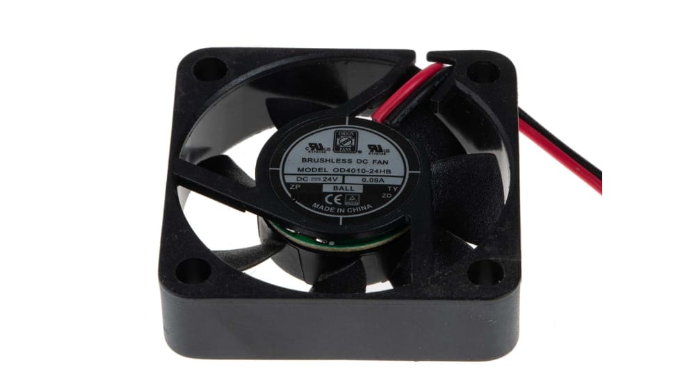 RS PRO 軸流ファン 電源電圧：24 V dc, DC, 40 x 40 x 10mm | RS