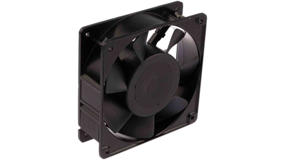 Dayton 2RTK6 Square Axial Fan - 4-11/16" H X 4-11/16" W, 1-1/2" D, 100/85 CFM, 115V AC