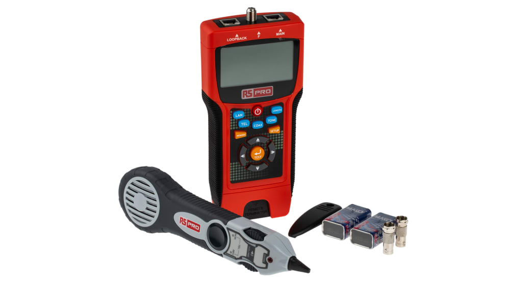Testeur De Câbles Réseau Ethernet - Pour CAT5/CAT6 - Vérifie Continuité, Séquences Et Longueur (jusqu'à 350m) - Avec Écran Et Batterie