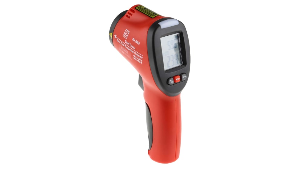 Thermomètre infrarouge compact à visée laser, de -30° à 260°C