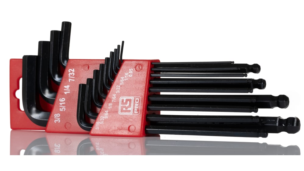 L-förmiger, Abgewinkelter Sechskant-Steckschlüssel-Set, Metrisch, L