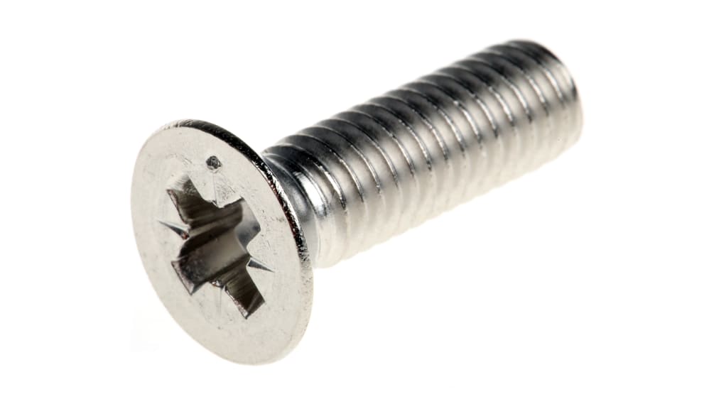 RS PRO 皿頭 Pozidriv 小ねじ ステンレス鋼 20.0 mm | RS