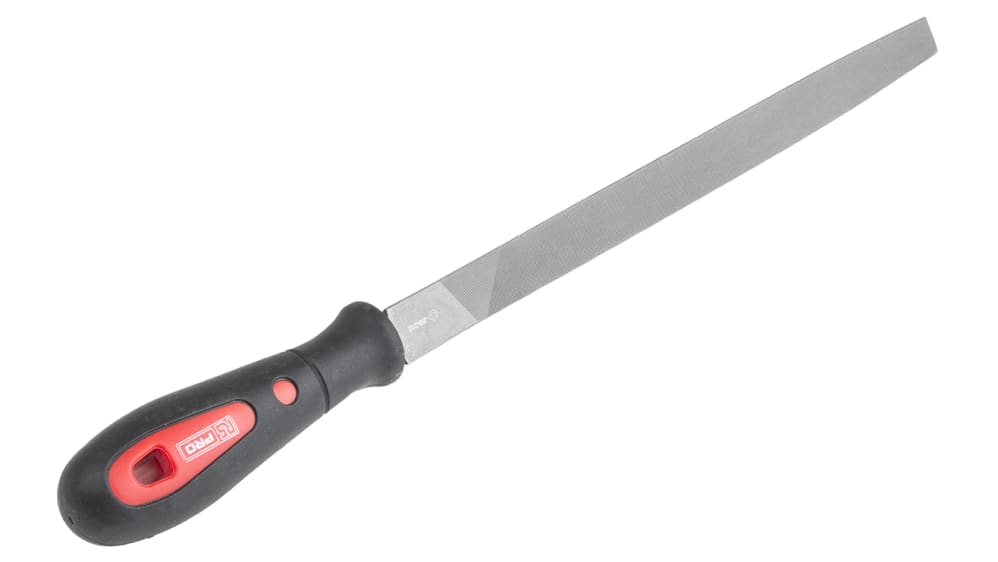 RS PRO 250mm, Second Cut, Three Square Engineers File With Soft 