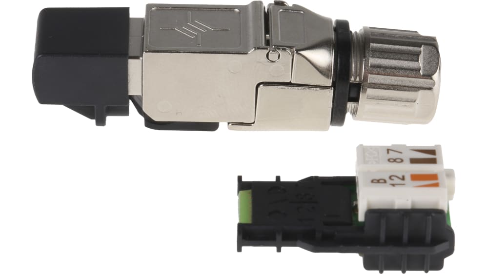 Fiche RJ45 mâle CAT 6A blindé Telegärtner J00026A2002 RJ45 mâle, droit  métal 1 pc(s) - Conrad Electronic France