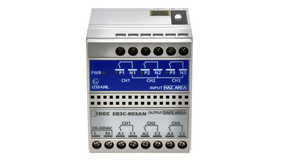 Idec Channel Zener Barrier, Intrinsic Safety Barrier, Relay, 51 OFF