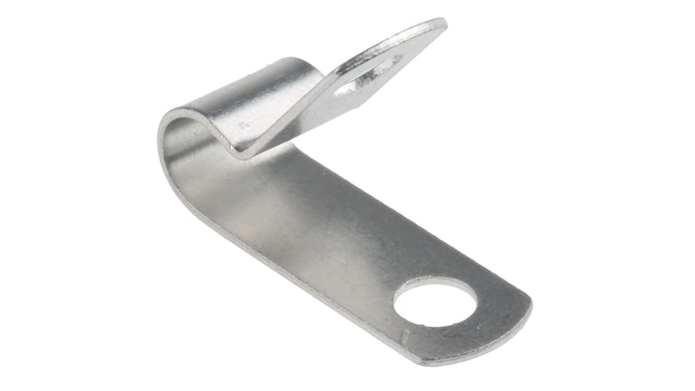 Clip serre-câbles RS PRO, Ø max 6.4mm en Aluminium type Clip serre-câbles