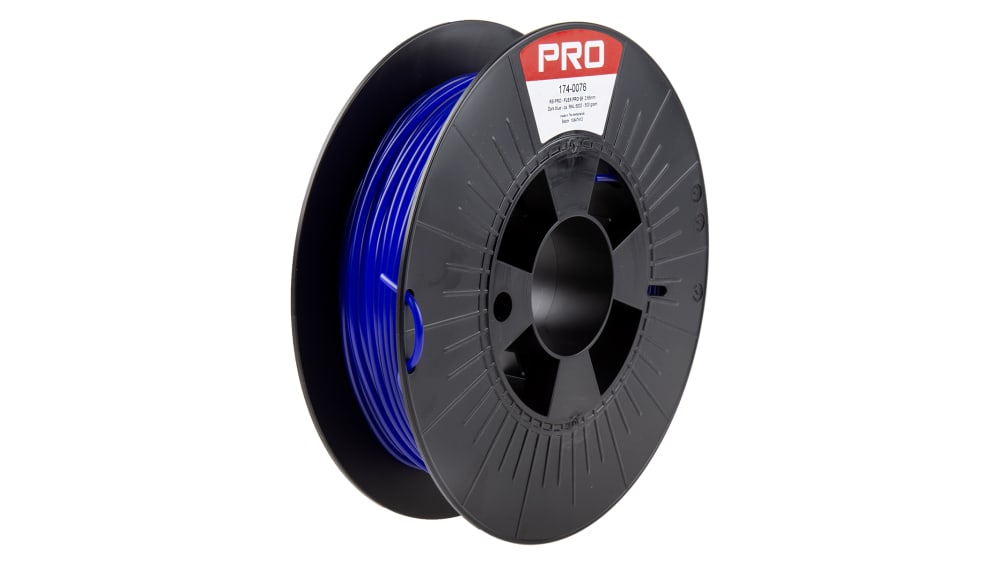 RS PRO Blue TPU 98A 3D Printer Filament, 500g RS