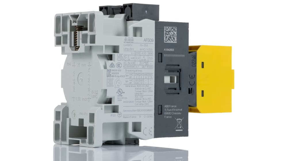 1SBL137082R1122 AFS09-30-22-11 | Contacteur ABB Jokab série AFS, 3 pôles , 3NO, 25 A, 24 → 60 V c.a., 5,5 kW | RS 1SBL137082R1122 AFS09-30-22-11 | Contacteur ABB Jokab série AFS, 3 pôles , 3NO, 25 A, 24 → 60 V c.a., 5,5 kW | RS
