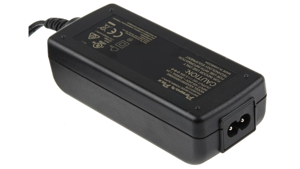 RS PRO 50W Plug-In AC/DC Adapter 15V dc Output, 3.33A Output