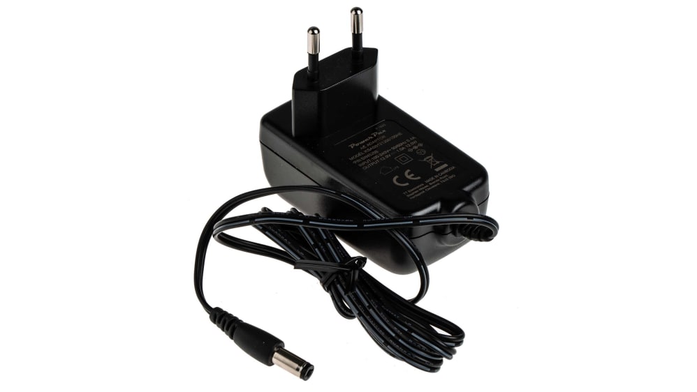 RS PRO 12W Plug-In AC/DC Adapter 12V dc Output, 1A Output