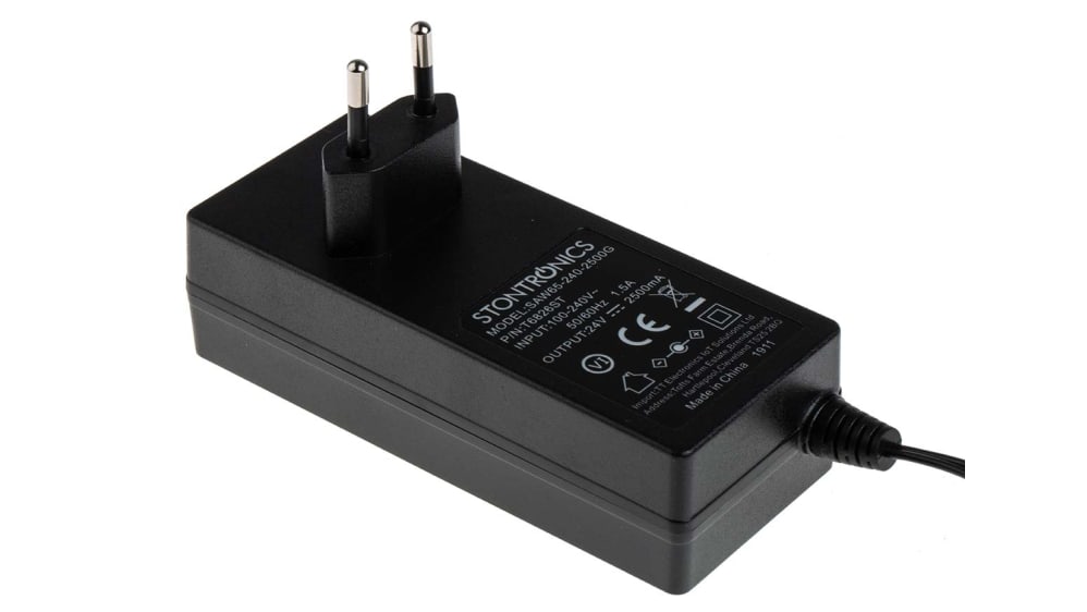 Adaptateur d'alimentation DC 9V 0,5A, Fiche 5,5mm x 2,1mm, Centre Positif :  : Informatique