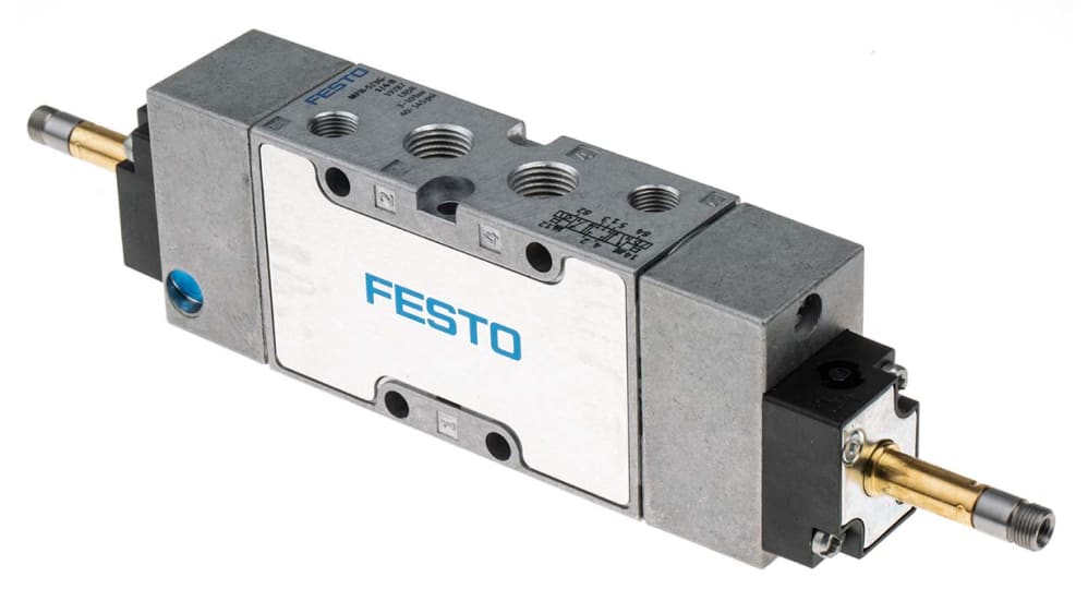 MFH-5/3G-1/4-B | Festo 5/3 Pneumatic Solenoid Valve - Electrical G 1/4 MFH Series, 19787 | RS